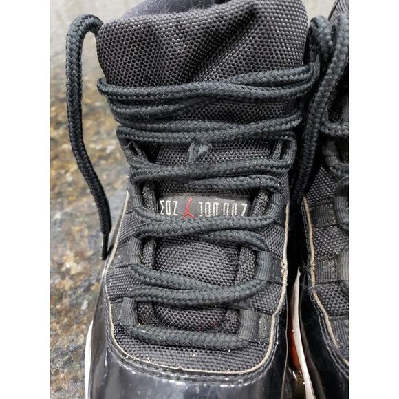 Air Jordan 11 OG 1996 Bred 9 Black & Red Patent Leather Tinker Hatfield Lace Up main image 16